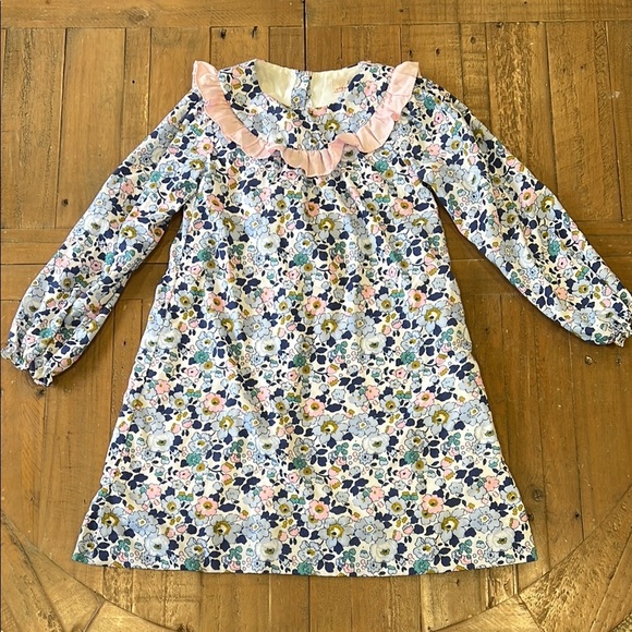 smockingbird Other - Smockingbird floral corduroy Ruffle dress